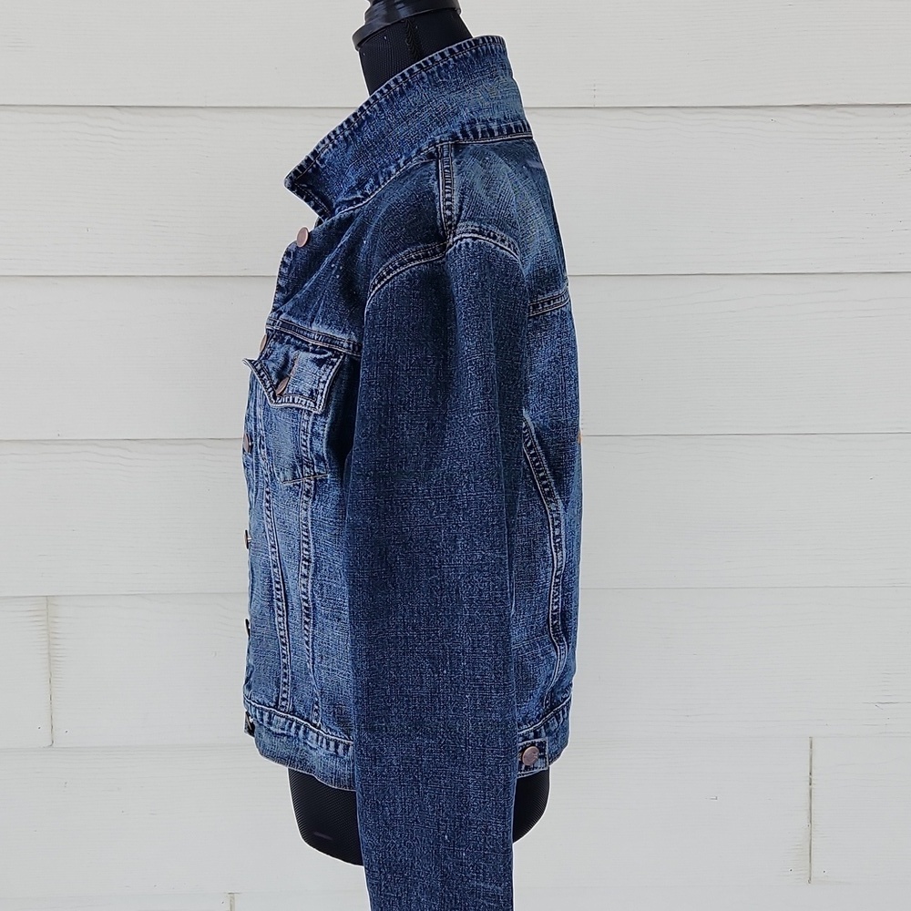 VTG Hard Rock Café Puerto Vallarta Collectible Distressed Jean Jacket (L) - Picture 4 of 11